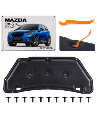 MAZDA CX-5 E KE 2012-2017 PANNELLO FONOASSORBENTE COFANO KIT CON CLIP KD6256681A (Cod. AP-53068_A4x4