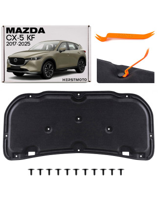 MAZDA CX-5 II KF 2017-2025 PANNELLO FONOASSORBENTE COFANO KIT CON CLIP KB7W56681B (Cod. AP-53069_A4x