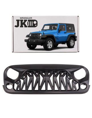 JEEP WRANGLER JK 2007-2018 MASCHERINA ANTERIORE MODELLO VIPER II (Cod. AP-53076_A4x4)