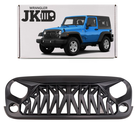 JEEP WRANGLER JK 2007-2018 MASCHERINA ANTERIORE MODELLO VIPER II (Cod. AP-53076_A4x4)