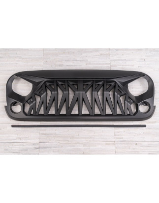 JEEP WRANGLER JK 2007-2018 MASCHERINA ANTERIORE MODELLO VIPER II (Cod. AP-53076_A4x4)