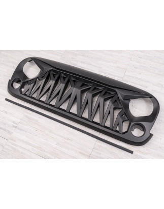 JEEP WRANGLER JK 2007-2018 MASCHERINA ANTERIORE MODELLO VIPER II (Cod. AP-53076_A4x4)