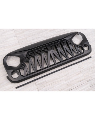 JEEP WRANGLER JK 2007-2018 MASCHERINA ANTERIORE MODELLO VIPER II (Cod. AP-53076_A4x4)