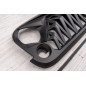 JEEP WRANGLER JK 2007-2018 MASCHERINA ANTERIORE MODELLO VIPER II (Cod. AP-53076_A4x4)