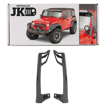 JEEP WRANGLER JK 2007-2018 SUPPORTO LUCI AGGIUNTIVI 52'' PER MONTANTE ANTERIORE (Cod. AP-53077_A4x4)