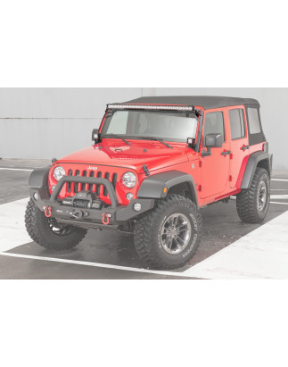 JEEP WRANGLER JK 2007-2018 SUPPORTO LUCI AGGIUNTIVI 52'' PER MONTANTE ANTERIORE (Cod. AP-53077_A4x4)