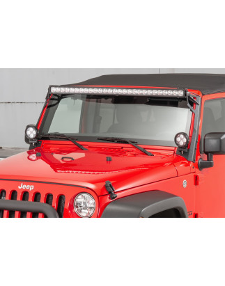 JEEP WRANGLER JK 2007-2018 SUPPORTO LUCI AGGIUNTIVI 52'' PER MONTANTE ANTERIORE (Cod. AP-53077_A4x4)