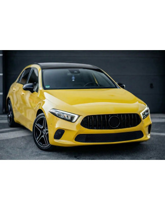 MERCEDES A-CLASS W177 2018-2023 PRE-RESTYLING MASCHERINA GT PANAMERICANA NERO CON PDC (Cod. AP-53078
