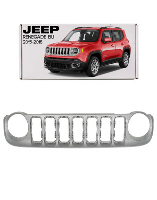 JEEP RENEGADE E BU 2015-2018 PRE-RESTYLING MASCHERINA ARGENTO 735587825 (Cod. AP-53118_A4x4)