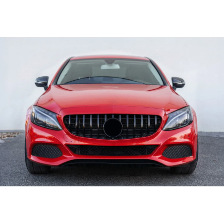 MERCEDES C-CLASS W205 2014-2018 PRE-RESTYLING MASCHERINA GT PANAMERICANA NERO (Cod. AP-53122_A4x4)