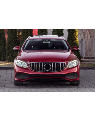 MERCEDES E-CLASS W213 2016-2020 PRE-RESTYLING CON TELECAMERA MASCHERINA GT PANAMERICANA ARGENTO (Cod