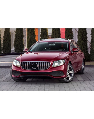 MERCEDES E-CLASS W213 2016-2020 PRE-RESTYLING CON TELECAMERA MASCHERINA GT PANAMERICANA ARGENTO (Cod