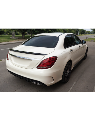 MERCEDES C-CLASS W205 2014-2021 SPOILER POSTERIORE NERO VERNICIATO PIANO BLACK (Cod. AP-53132_A4x4)