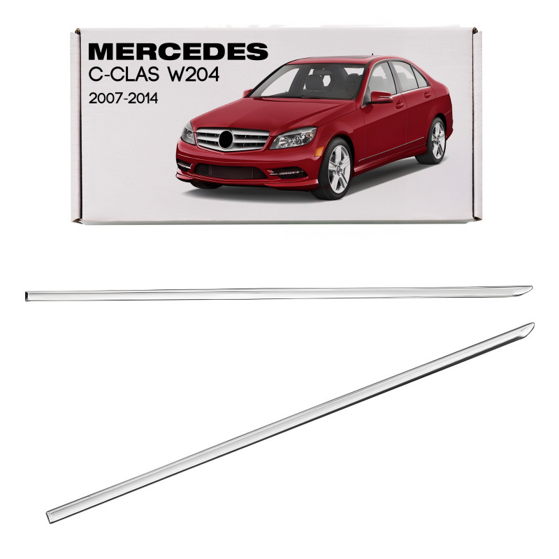 MERCEDES C-CLASS W204 2007-2014 CROMATA MODANATURA POSTERIORI PORTE SINISTRA A2047300180 (Cod. AP-53