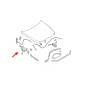 BMW M3 F80 F80N 2014-2018 CERNIERA COPERTURA COFANO DESTRO 41617286344 (Cod. AP-53206_A4x4)