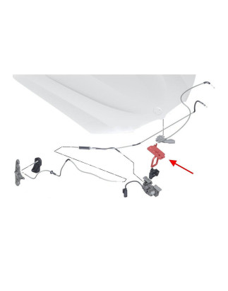 BMW X4 F26 2014-2018 GANCIO CHIAVISTELLO CLIP COFANO SUPERIORE DESTRO 51237210733 (Cod. AP-53192_A4x