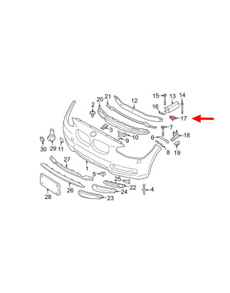 BMW SERIA 1 F20 2011-2019 SUPPORTO TRAVERSE ANTERIORE SINISTRO 51647245795 (Cod. AP-53157_A4x4)