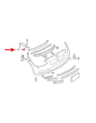 BMW SERIA 1 F20/F20N 2011-2019 SUPPORTO TRAVERSE ANTERIORE DESTRO 51647245796 (Cod. AP-53158_A4x4)