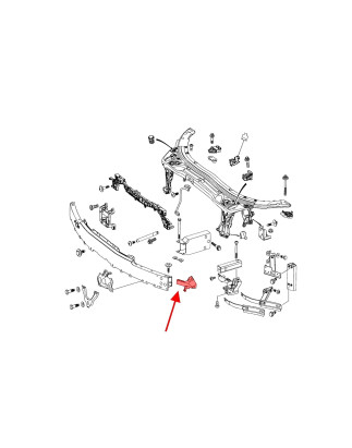 MERCEDES C-CLASS W205 2014-2019 PRE-RESTYLING SUPPORTO SUPPORTO FARI SINISTRO ANTERIORE A2056203401 