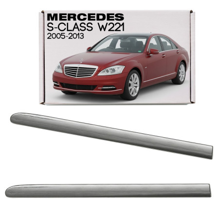MERCEDES S-CLASS W221 2005-2013 CROMATA MODANATURA ANTERIORE PARAFANGO SINISTRA A2216903980 (Cod. AP
