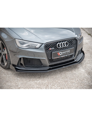 SPLITTER ANTERIORE street pro + Flaps Audi RS3 8V Sportback (Cod. M-AURS38VCNC-FD3B+FSF1G)