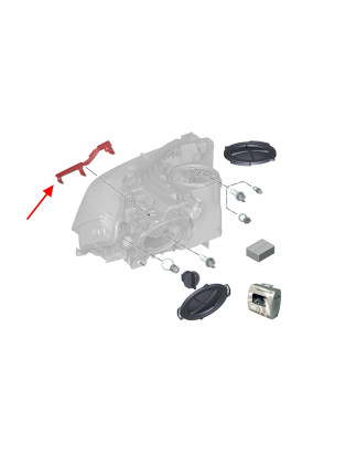 BMW SERIA 3 F31 2011-2018 SUPPORTO FARO SINISTRO 63117400479 (Cod. AP-56094_A4x4)