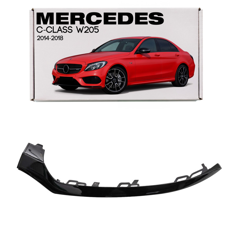 MERCEDES C-CLASS W205 2014-2018 MODANATURA ANTERIORE PARAURTI SINISTRA NERA A2058852500 (Cod. AP-533