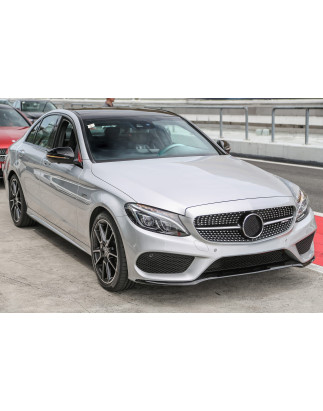 MERCEDES C-CLASS W205 2014-2018 MODANATURA ANTERIORE PARAURTI DESTRA NERA A2058852600 (Cod. AP-53325