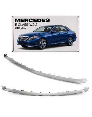 MERCEDES E-CLASS W212 2013-2016 RESTYLING CROMATA MODANATURA ANTERIORE PARAURTI CENTRALE A2128852474