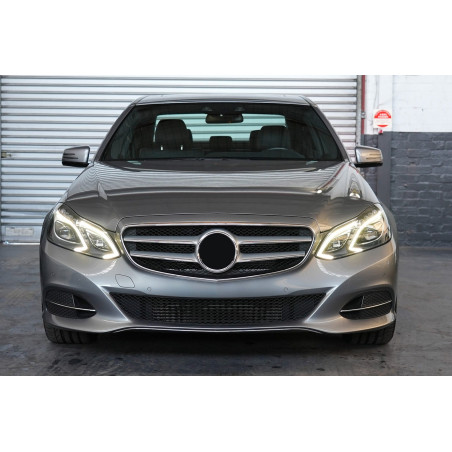 MERCEDES E-CLASS W212 2013-2016 RESTYLING CROMATA MODANATURA ANTERIORE PARAURTI CENTRALE A2128852474