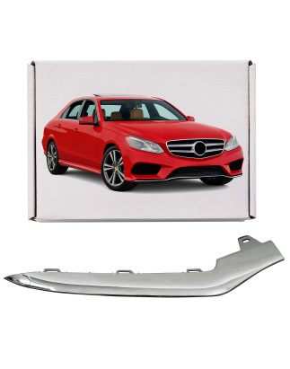 MERCEDES E-CLASS W212 2013-2016 RESTYLING CROMATA MODANATURA ANTERIORE PARAURTI DESTRA A2128852874 (