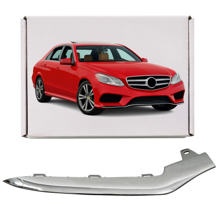 MERCEDES E-CLASS W212 2013-2016 RESTYLING CROMATA MODANATURA ANTERIORE PARAURTI DESTRA A2128852874 (