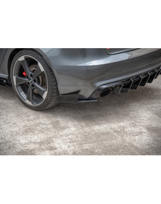 Splitters posteriori laterali Street Pro + Flaps Audi RS3 8V Sportback (Cod. M-AURS38VCNC-RSD1B+RSF1