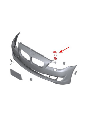 BMW SERIA 5 F11 2010-2017 TAPPO LAVAFARI FARO SINISTRA 51117246869 (Cod. AP-56091_A4x4)