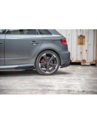 Splitters posteriori laterali Street Pro + Flaps Audi RS3 8V Sportback (Cod. M-AURS38VCNC-RSD1B+RSF1