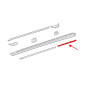 MERCEDES E-CLASS W213 2016-2020 PRE-RESTYLING CROMATA POSTERIORE MODANATURA RIVESTIMENTO SOTTOPORTA 