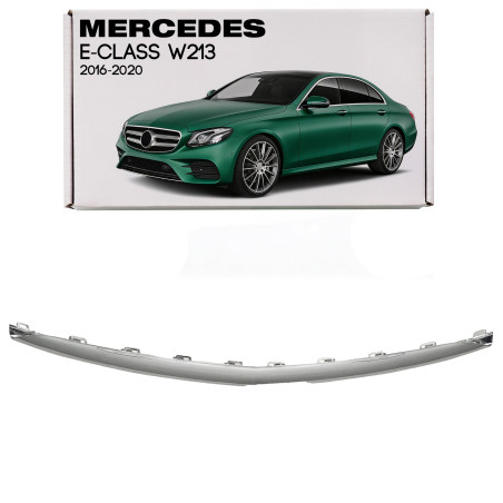 MERCEDES E-CLASS W213 2016-2020 PRE-RESTYLING CROMATA MODANATURA PARAURTI ANTERIORE A2138857000 (Cod
