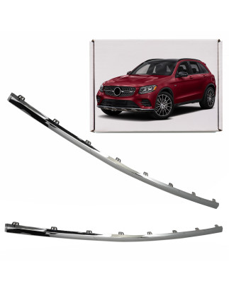 MERCEDES GLC X253 C253 2015-2019 PRE-RESTYLING CROMATA MODANATURA ANTERIORE PARAURTI A2538852600 (Co