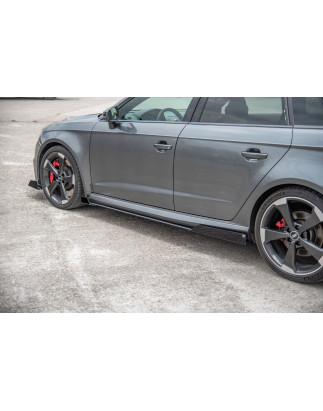 Diffusori minigonne street pro + Flaps Audi RS3 8V Sportback (Cod. M-AURS38VCNC-SD2B+SRF1G)