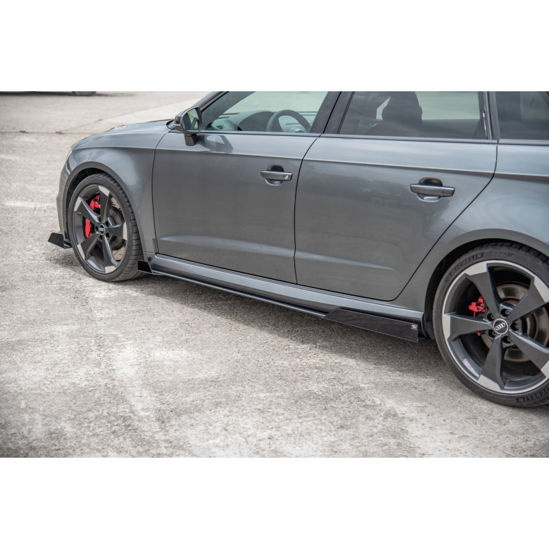 Diffusori minigonne street pro + Flaps Audi RS3 8V Sportback (Cod. M-AURS38VCNC-SD2B+SRF1G)