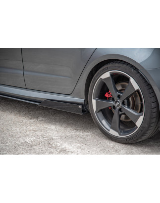 Diffusori minigonne street pro + Flaps Audi RS3 8V Sportback (Cod. M-AURS38VCNC-SD2B+SRF1G)