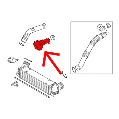 BMW Z4 E89 2009-2016 CAVO ASPIRAZIONE ARIA 13717605638 (Cod. AP-53544_A4x4)