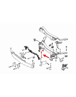 MERCEDES E-CLASS W213 2016-2020 PRE-RESTYLING SUPPORTO ANTERIORE PANNELLO FRONTALE A2138980000 (Cod.