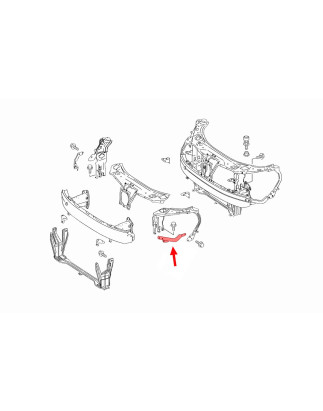 MERCEDES S-CLASS W221 2006-2013 SUPPORTO SUPPORTO FARO SINISTRO A2216200391 (Cod. AP-53512_A4x4)