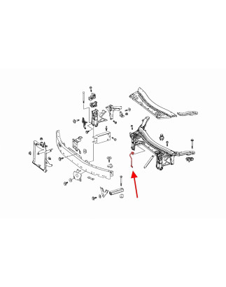 MERCEDES GLC W253 X253 2015-2020 PRE-RESTYLING SUPPORTO RADIATORE CALANDRA FRONTALE A2538800064 (Cod