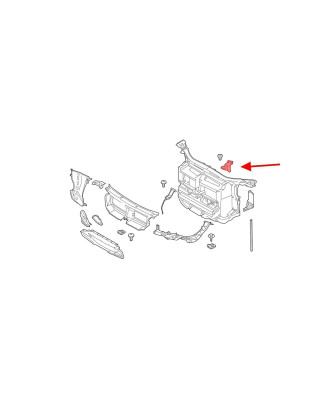 BMW X1 E84 2009-2015 SINISTRO SUPPORTO SERRATURA COFANO 51642991161 (Cod. AP-53528_A4x4)