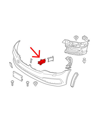BMW SERIA 5 G30 G31 2017-2024 CONDOTTO ARIA FRENO SINISTRO 51747383851 (Cod. AP-53536_A4x4)