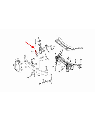 MERCEDES GLC X253 2015-2019 PRE-RESTYLING SINISTRO SUPPORTO SUPPORTO FARO A2536201700 (Cod. AP-53591