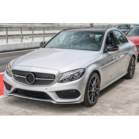 MERCEDES C-CLASS W205 2014-2018 PRE-RESTYLING CROMATA MODANATURA ANTERIORE PARAURTI SINISTRA A205885