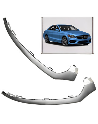 MERCEDES C-CLASS W205 2015-2019 PRE-RESTYLING CROMATA MODANATURA ANTERIORE PARAURTI DESTRA A20588514